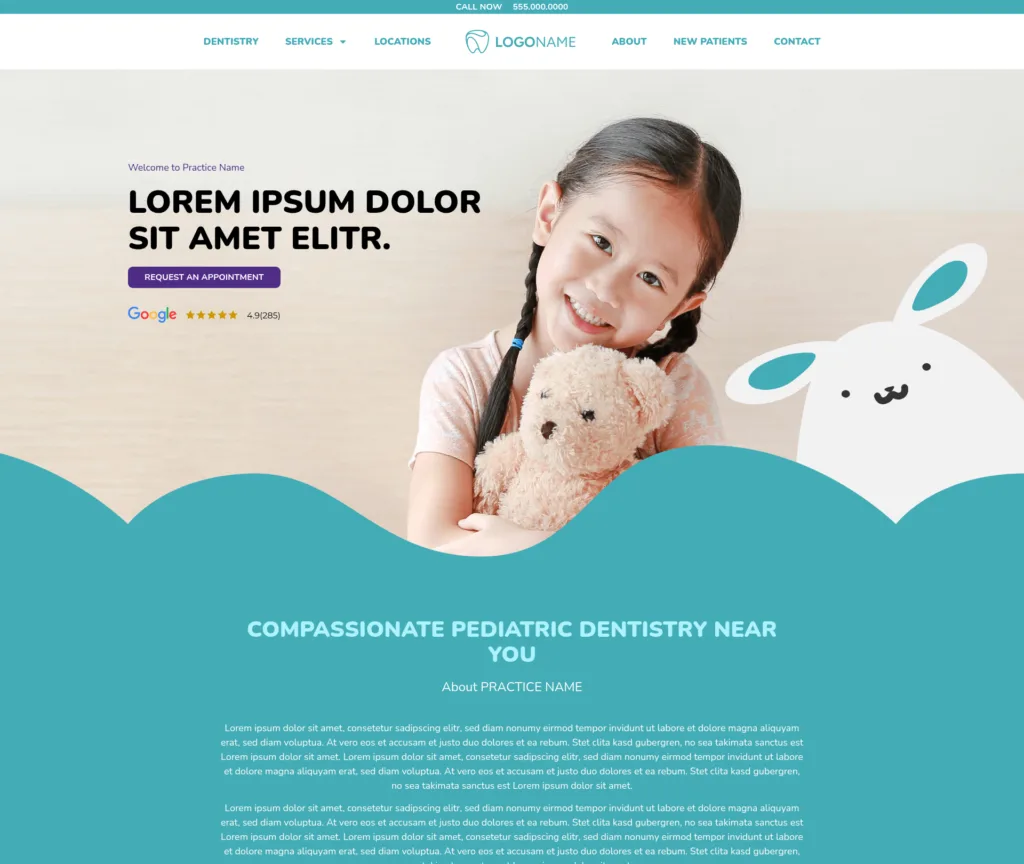Сборка 7 стоматологических шаблонов WordPress, из Figma в Elementor — 170 часов, 30 дней — Template 4 (desktop)
